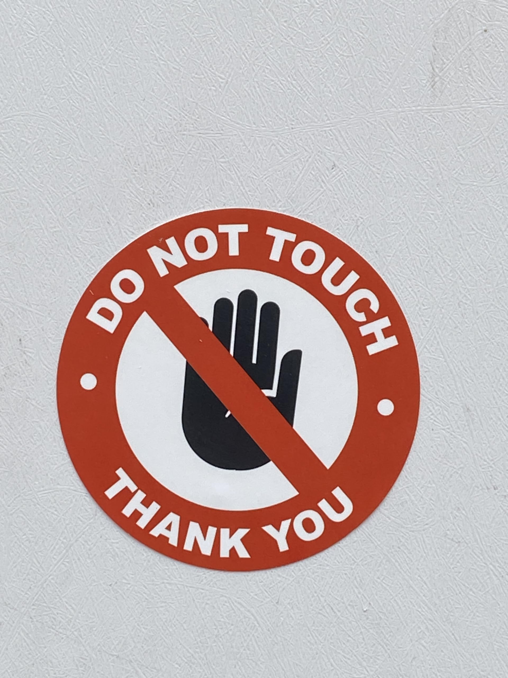 2 inch 6 PCS Do Not Touch Thank You Stickers