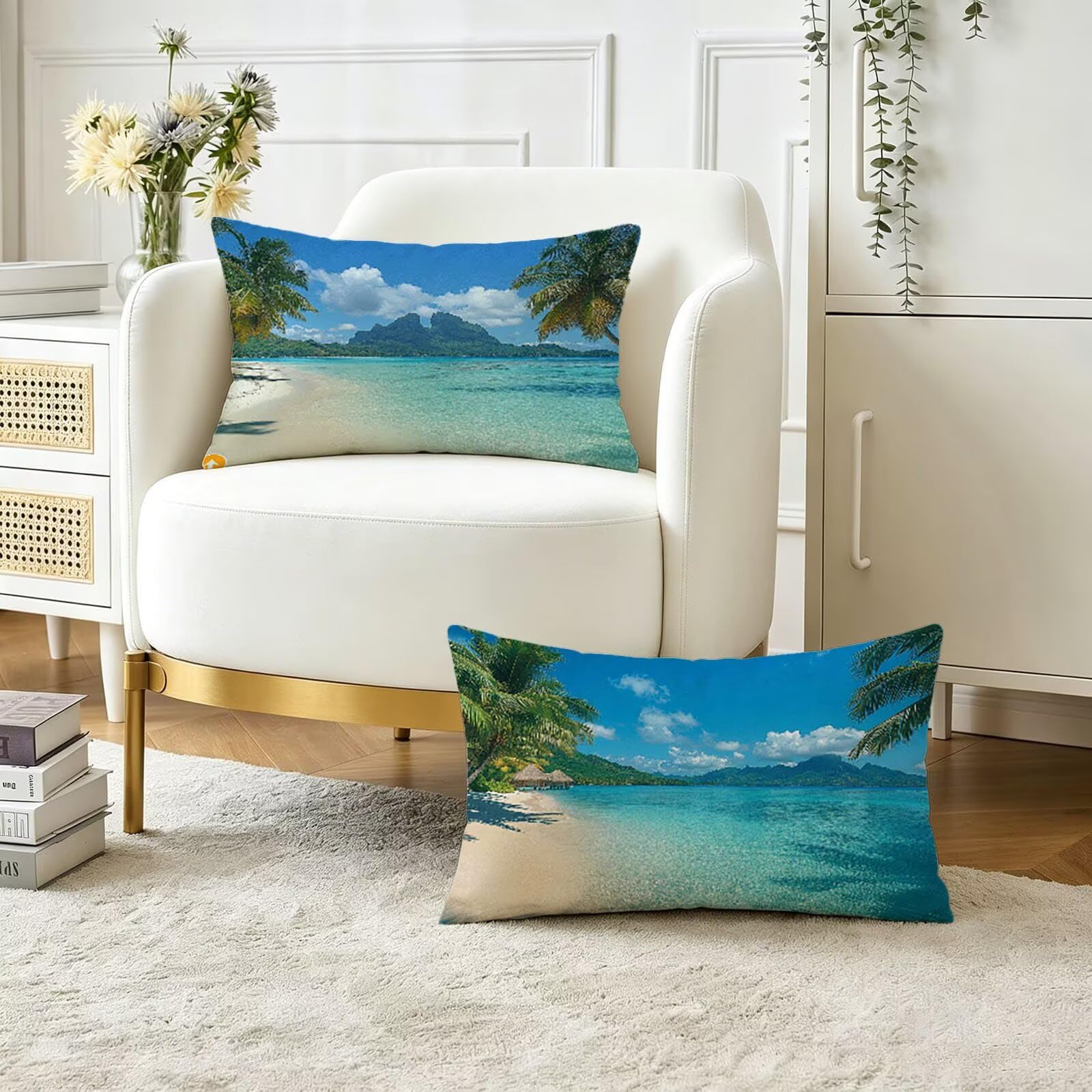 Coussin extérieur imperméable bleu 40x80 cm pour protéger vos sièges de l'humidité