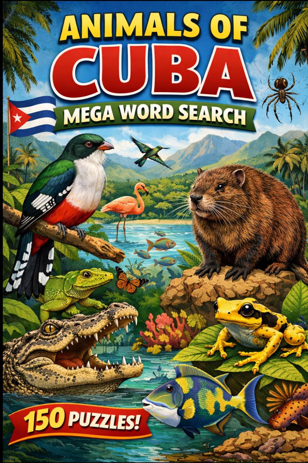 Animals of Cuba Word Search: 150 Wildlife-Themed Puzzles