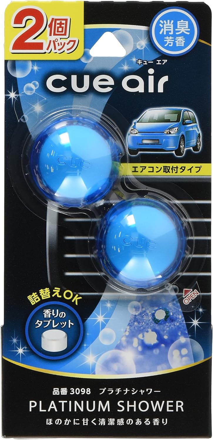 Amazon カーオール Carall キューエア2個パック プラチナシャワー 車用消臭 芳香剤 エアコンルーバー用 2 4g 2個 3098 車 バイク 車 バイク