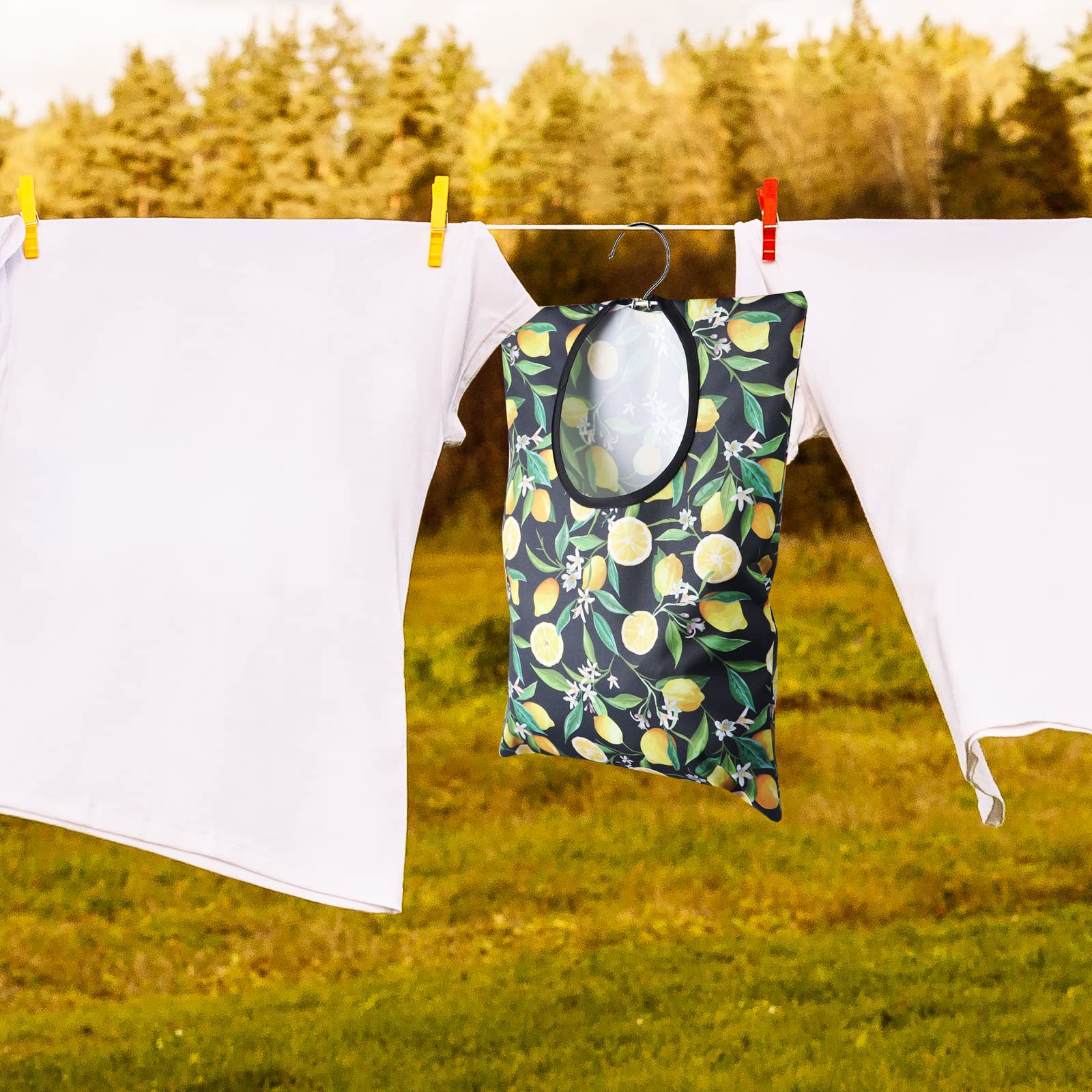 Bolsa Con Gancho Para Guardar Pinzas De Ropa - Reutilizable, De PVC Resistente Y Con Diseño Hueco Para Secado