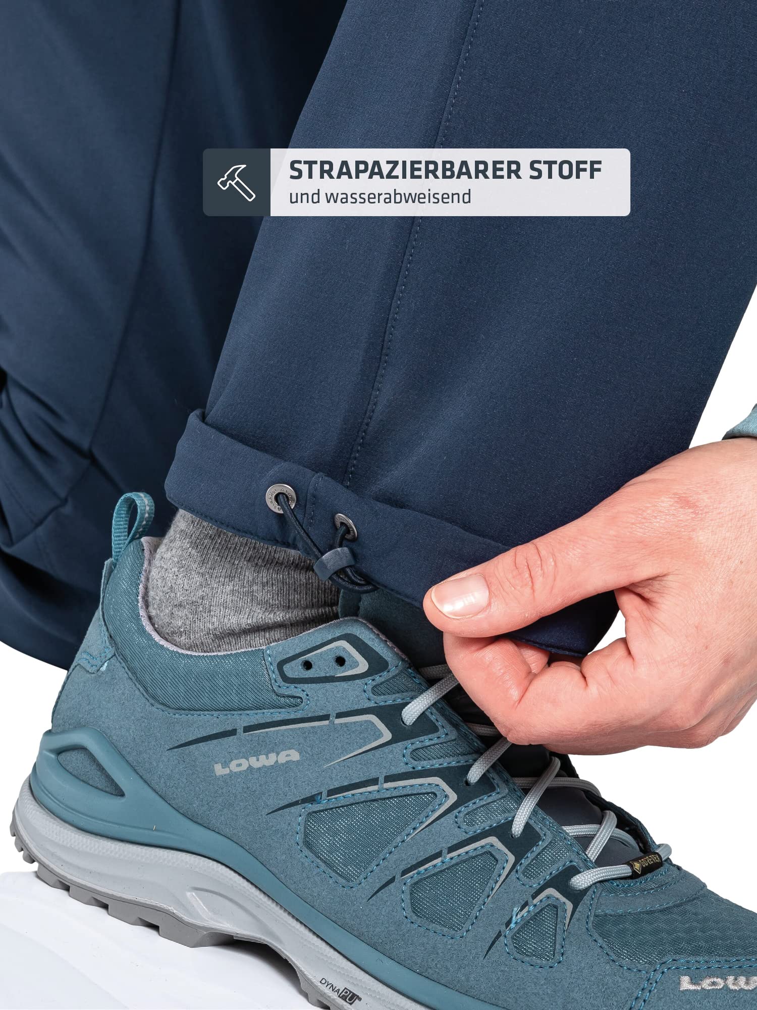 Schöffel Damen Pants Ascona Warm L, warme Wanderhose mit 4 Wege-Stretch, wasserabweisende, atmungsaktive Thermohose