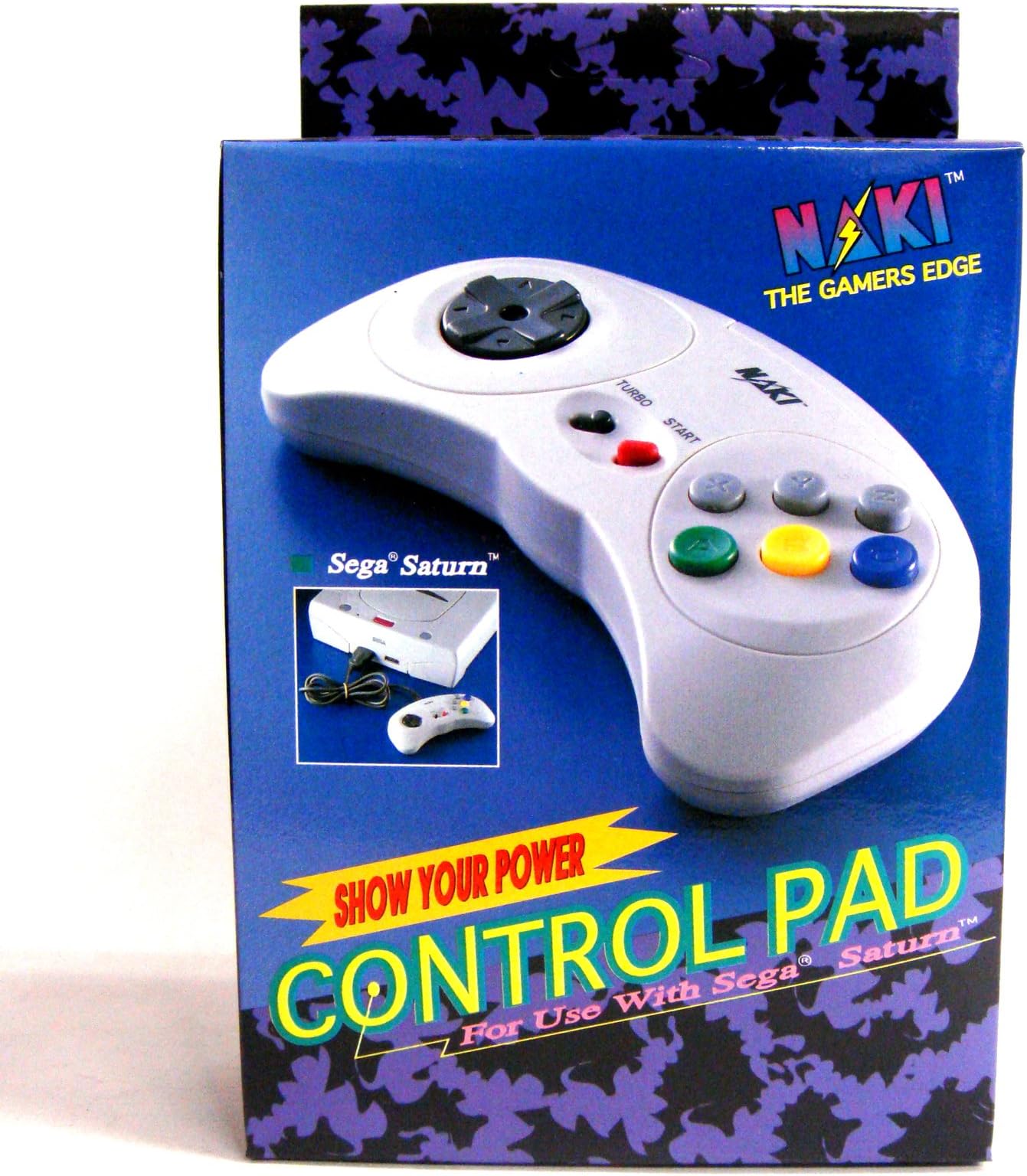 White Turbo Controller for Sega Saturn by Naki