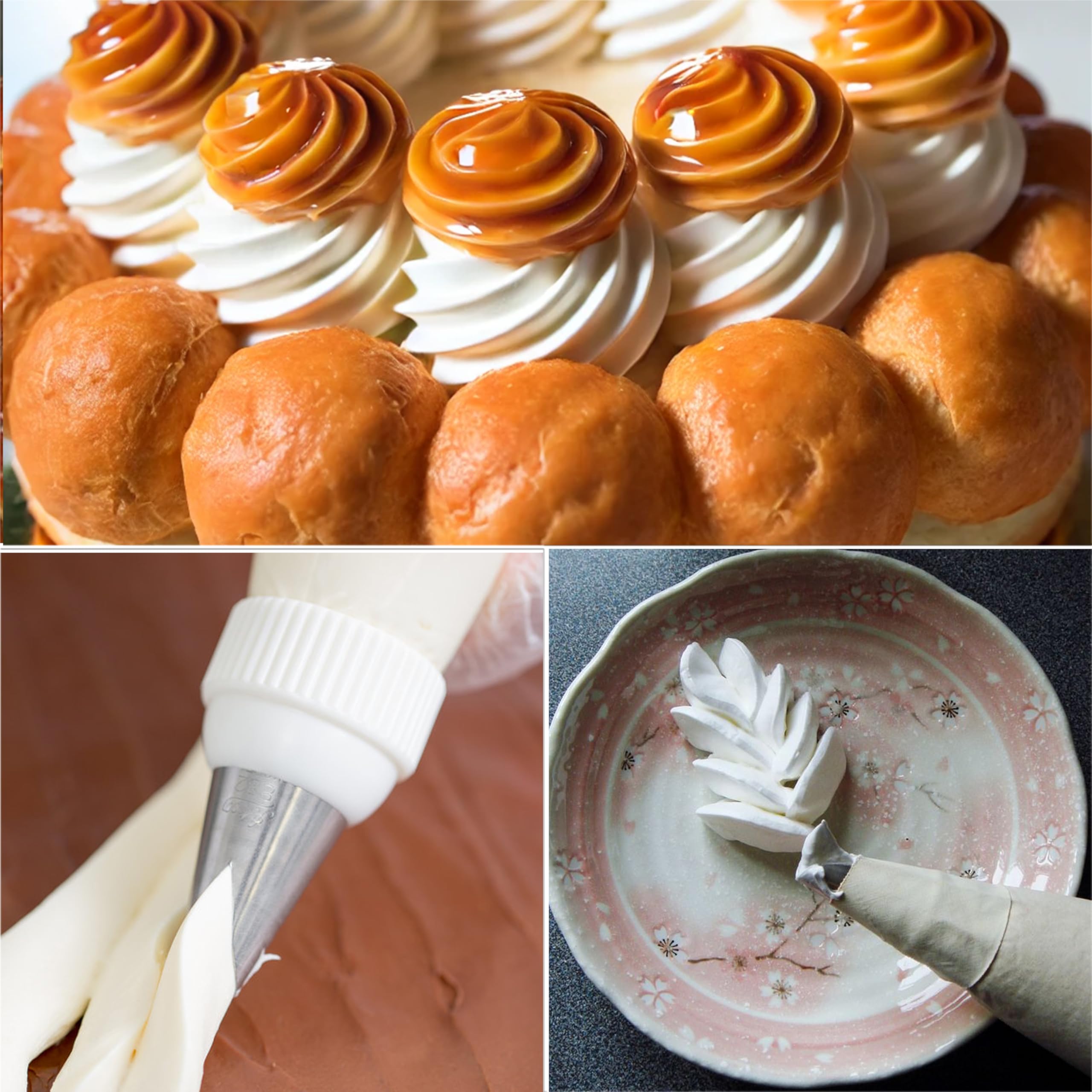 Grandi Beccucci Sac a Poche Professionali Beccuccio, Estrusore a Stella per la Decorazione di Cupcake e Torte, lo Strumento Ideale per Gli Amanti Della Pasticceria