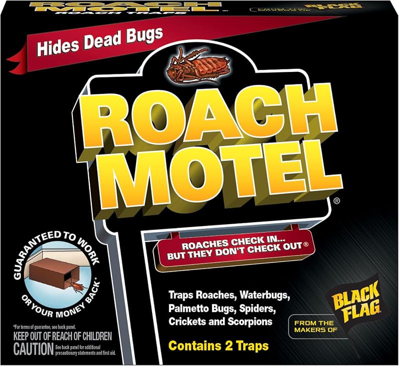 Roach Motel Traps 2 Count, Contains No Pesticides, Hides Dead Bugs