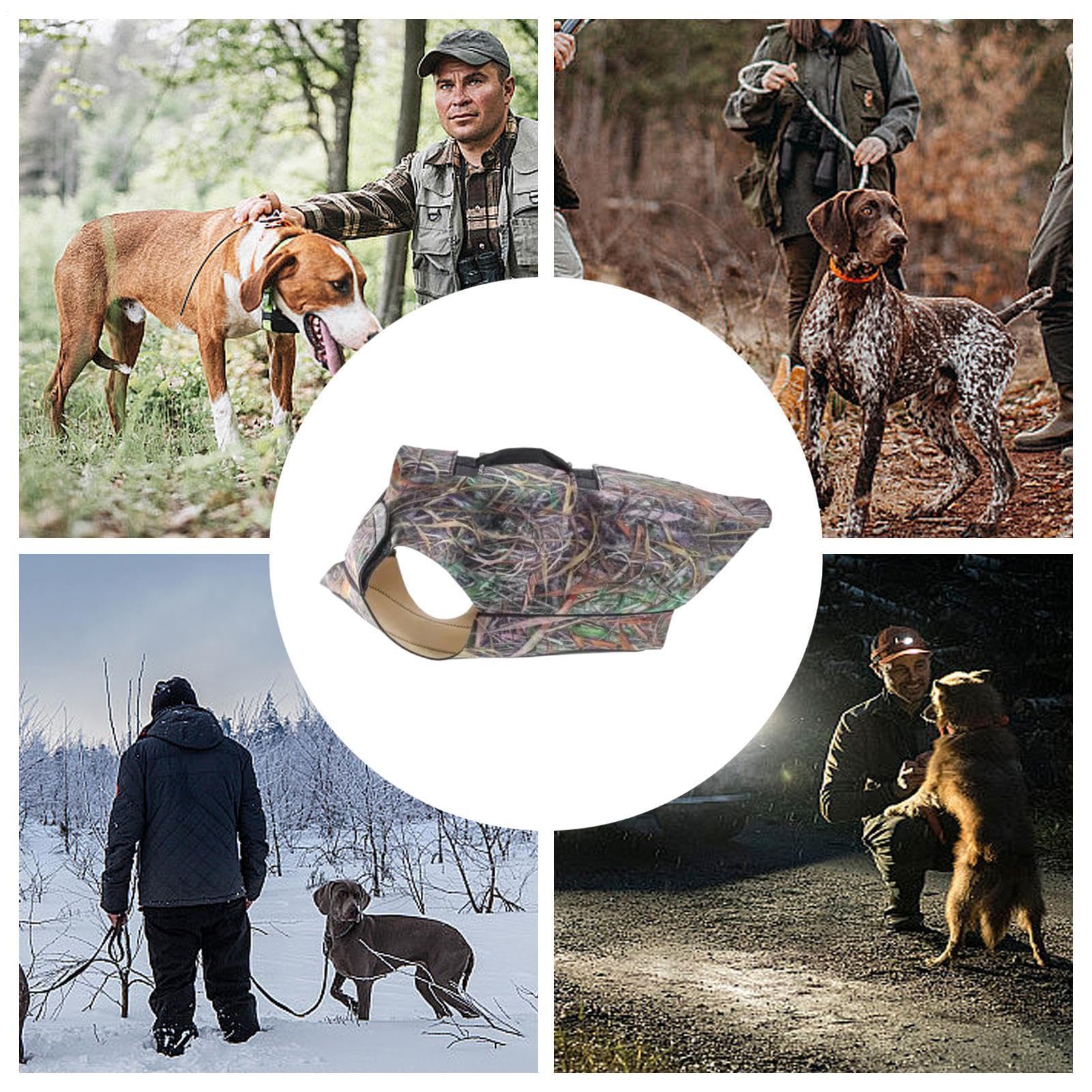 Gilet De Chasse pour Chien, Respirant Gilet De Sécurité en Néoprène pour Chien avec Poignée, Réglable Grands Chiens Sécurité Harnais Vestes pour Extérieur, Randonnée, Camping