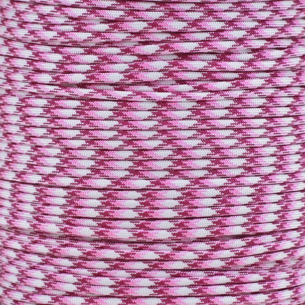PARACORD PLANET 50 Feet Nylon 550Lb Type Iii 7 Strand Paracord Breast Cancer Awareness