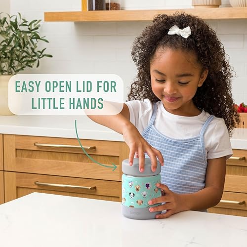 Miniatura 4 de Bentgo Kids - Tarro de comida de acero inoxidable de 11oz, contenedor de alimentos a prueba de fugas, doble aislamiento para alimentos calientes o
