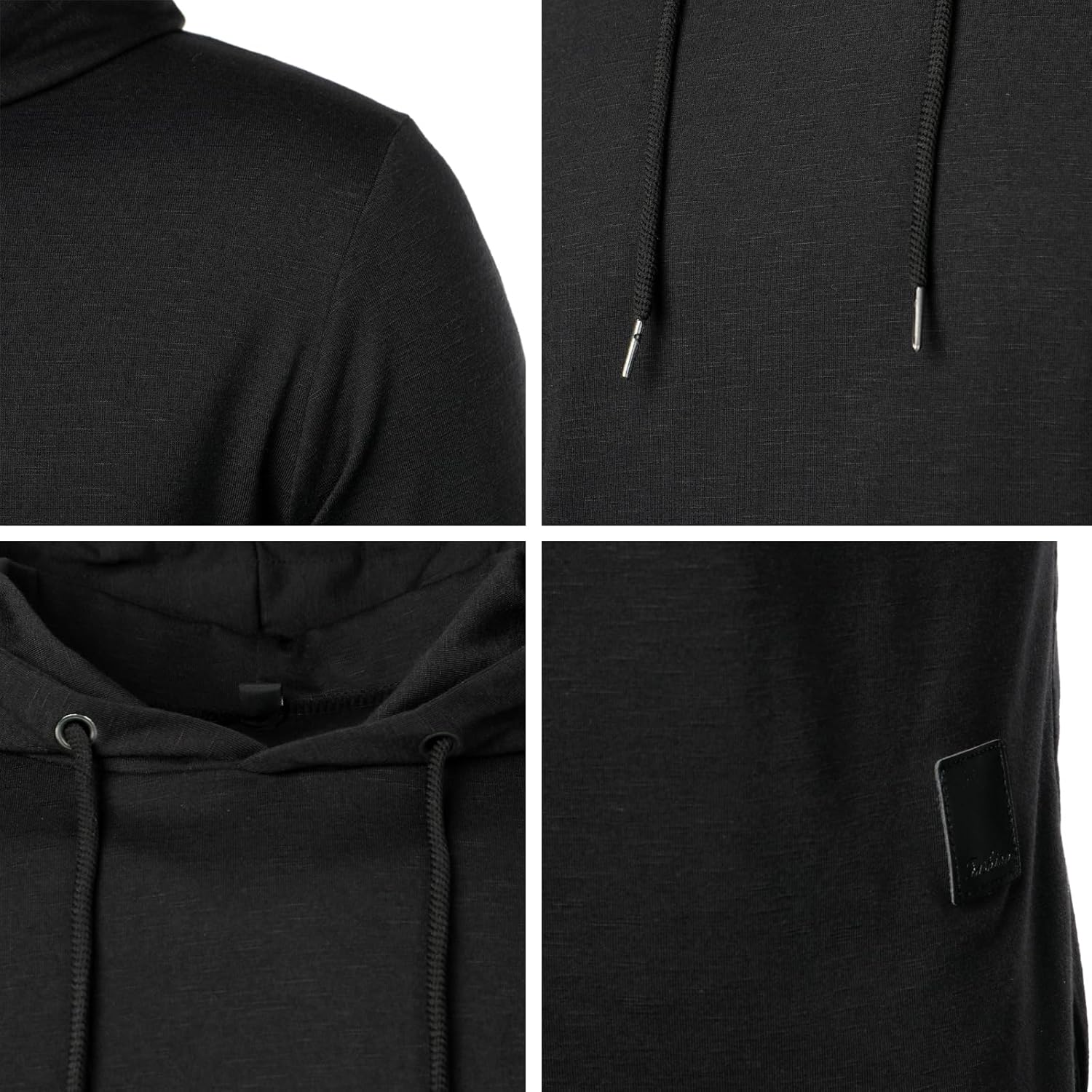 Wowcarbazole Men's Gym Hoodies Workout Sweatshirts Short Sleeve Athletic Muscle T-Shirts Pullover - Image 2