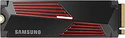 SAMSUNG 990 PRO com dissipador de calor SSD 4TB, PCIe Gen4 M.2 2280 disco rígido interno de estado sólido, velocidade de leitura de até 7.450 MB/s para computação de , estações de
