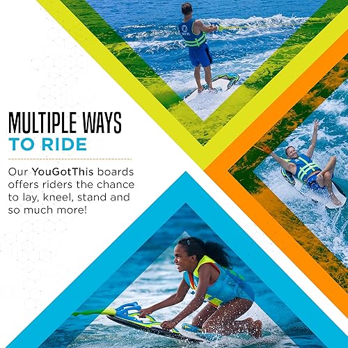 Miniatura 4 de ZUP You Got This Board, All-in-One Kneeboard, Wakeboard, Wakeskate y Wakesurf Board para todas las edades, modelos de 160 y 260