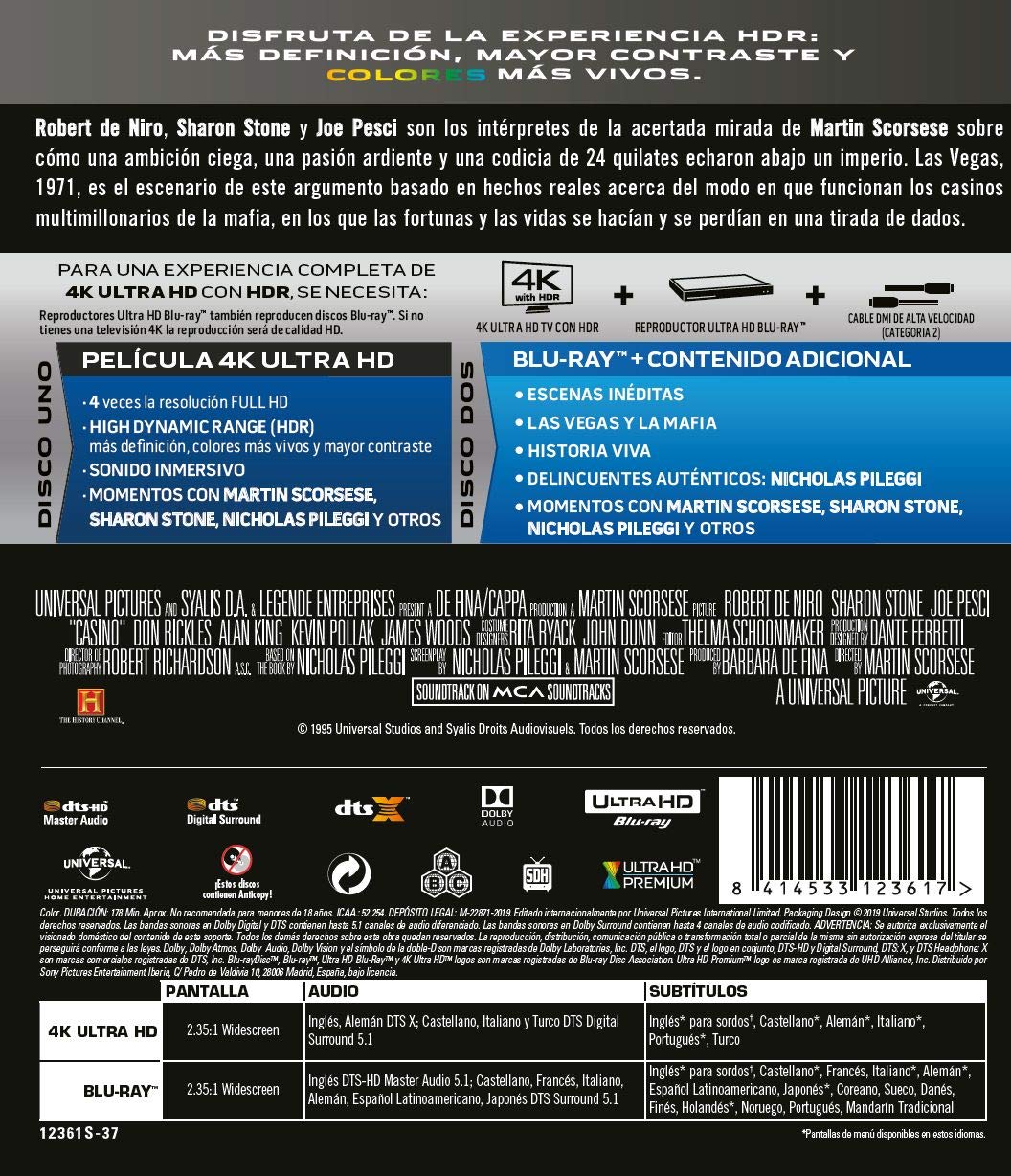 Casino (4K Ultra-HD + BD) [Blu-ray]