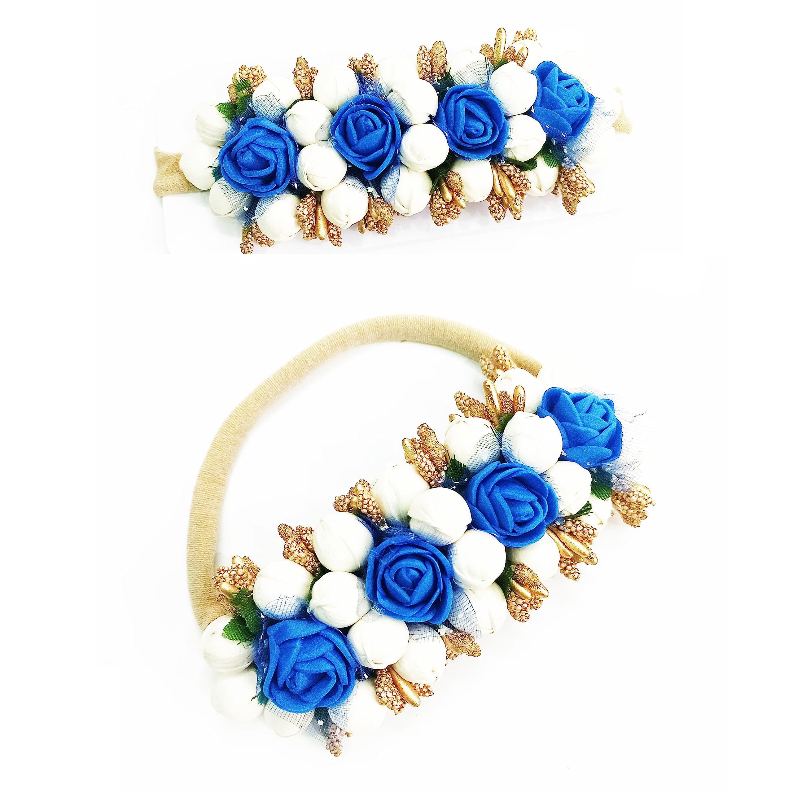 Lavitra Fashion headbands foam flower soft nylon hairbands for baby girls infants Toddlers - (Pack of one) (Dark Blue) (B0BWKC5PWM) Amazon Price History, Amazon Price Tracker
