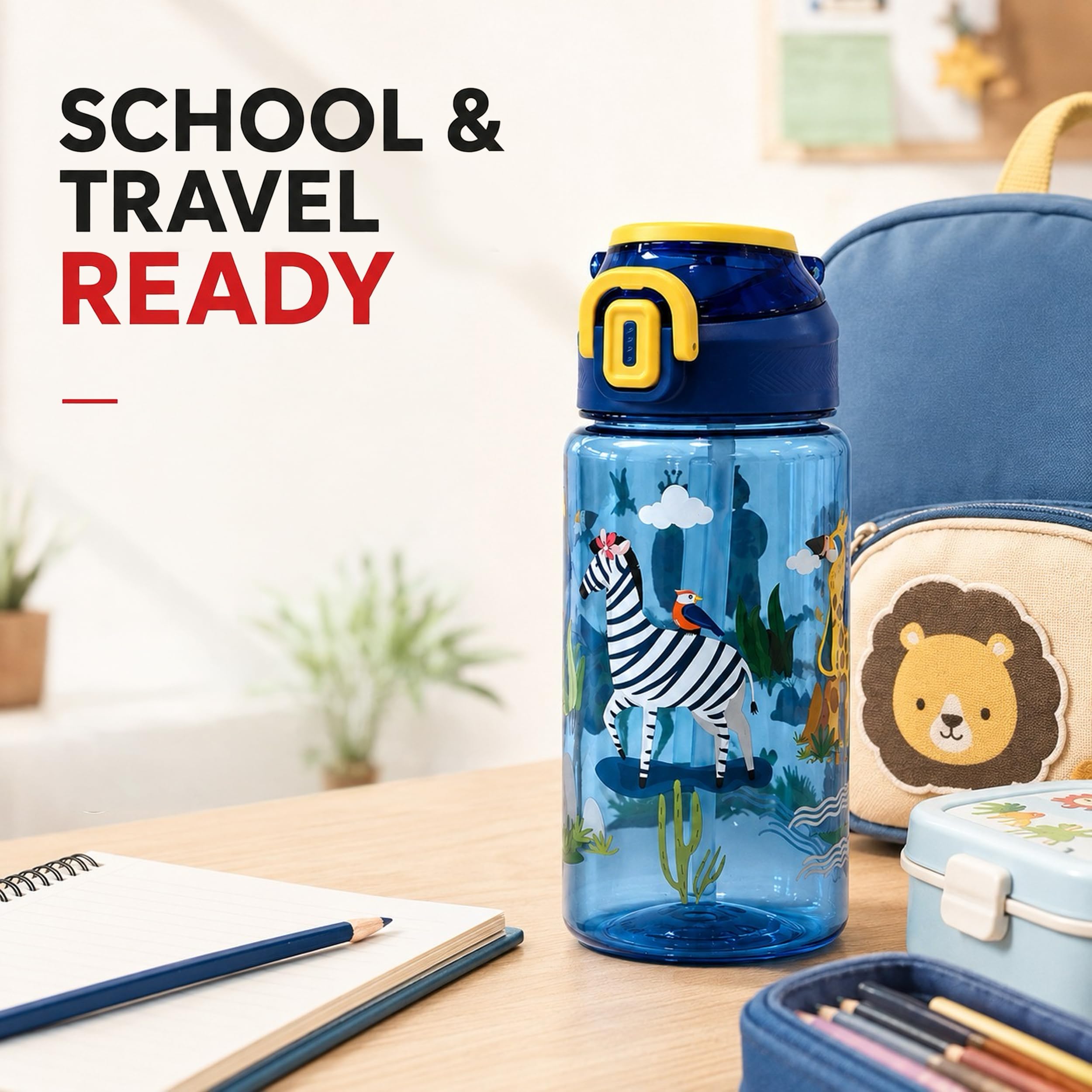 SLOVIC Kids Water Bottle - Jungle Design -7