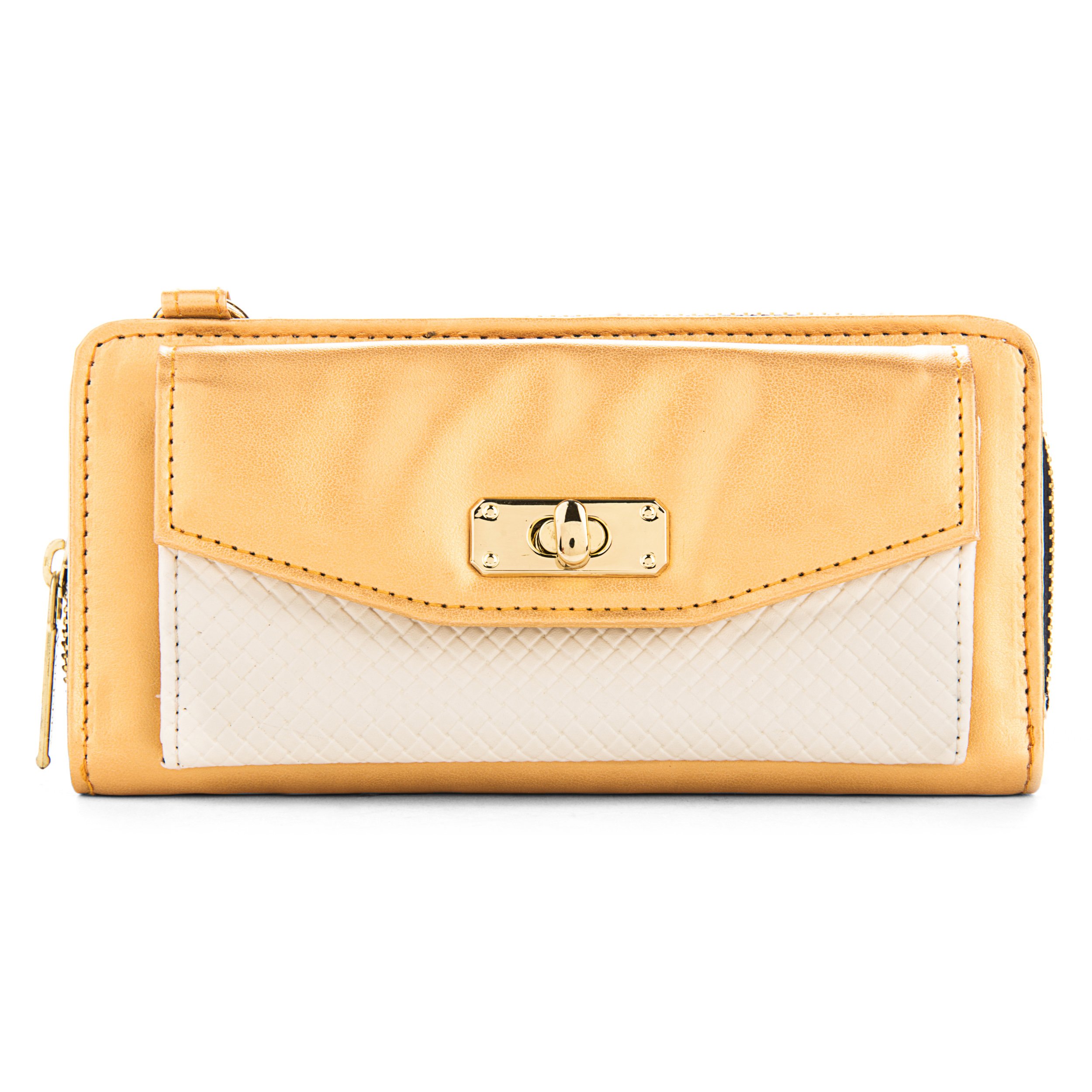 Vangoddy Women's Bag Zip Wallet Clutch (Credit Card Slots) (Organizer) (Strap) for Archos 40b Titanium, Archos 50c Oxygen Smartphones