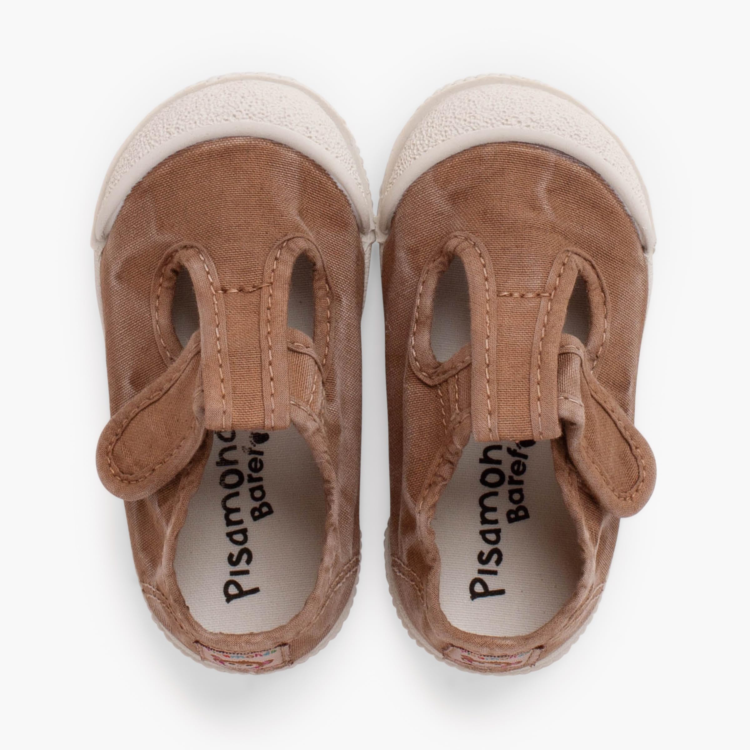 Pisamonas Obuwie z oczami Barefoot ze spranego płótna