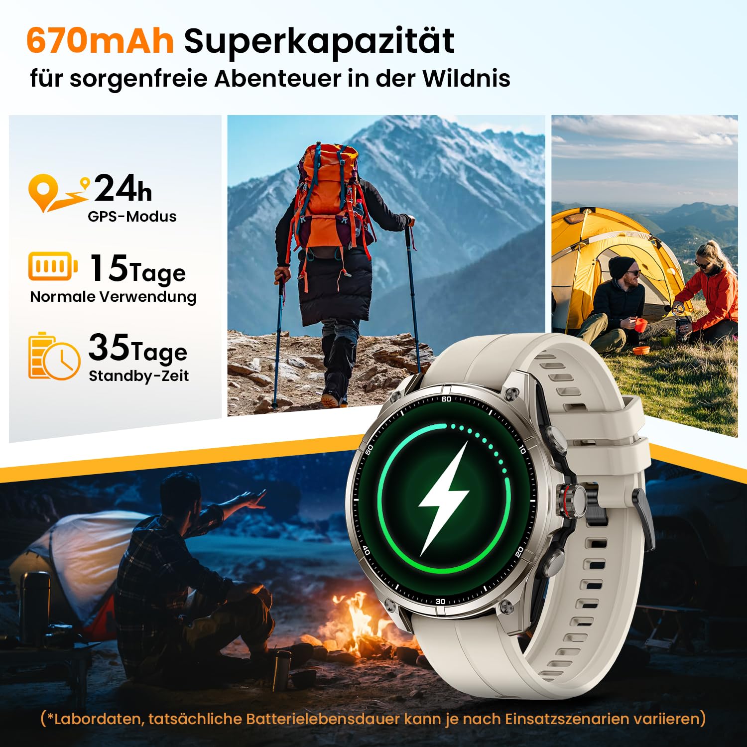 Rogbid Smartwatch dla mężczyzn, GPS, zegarek sportowy, 1,43" HD AMOLED, 5 ATM, wodoszczelny, metalowy, wojskowy smartwatch, tracker aktywności fizycznej z kompasem, krokomierzem, monitorem snu, tętnem