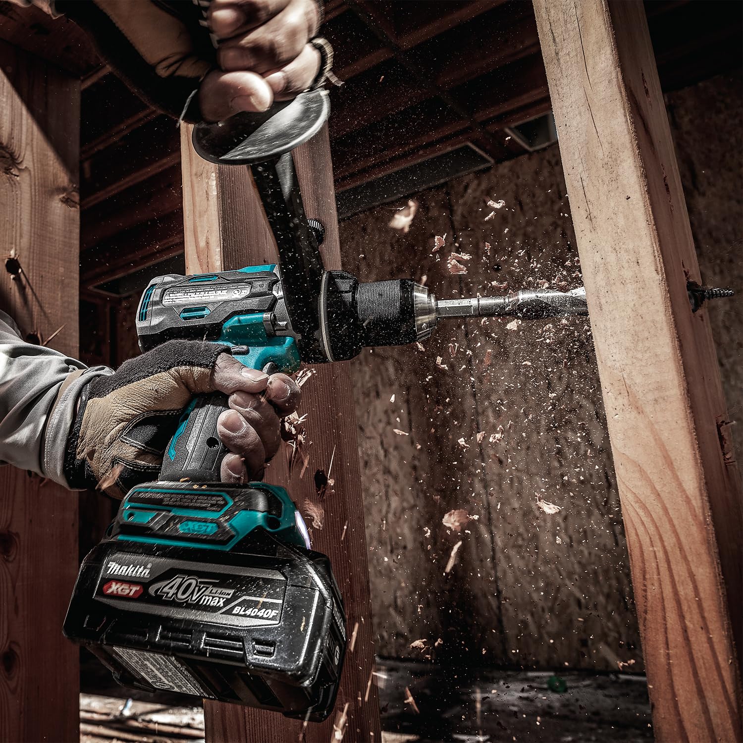 Makita HP003GU201 Akku-Schlagbohrschrauber, 40V max., 4,0 Ah, 2 Akkus, Ladegerät, im MAKPAC