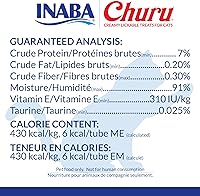 Vista 8 de INABA Churu - Golosinas Churu para gatos, puré cremoso para gatos, sin cereales, que se puede lamer y exprimirsuplemento con vitamina E y taurina