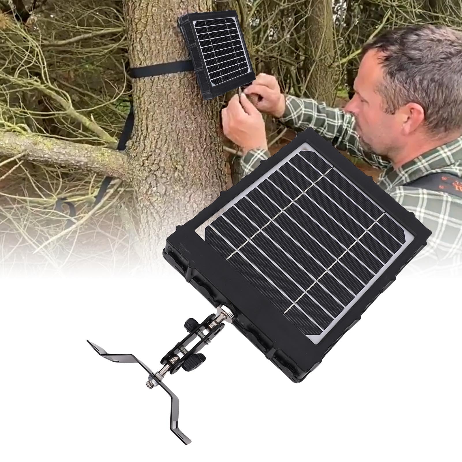 Odporny na Panele Słoneczne Silikon Monokrystaliczny 8000MAH Solar z Portami USB do Kamery Terenowej Kamera do Gier Kamera Zewnętrzna tra Terenowa Panel Słoneczny Terenowa Ładowarka
