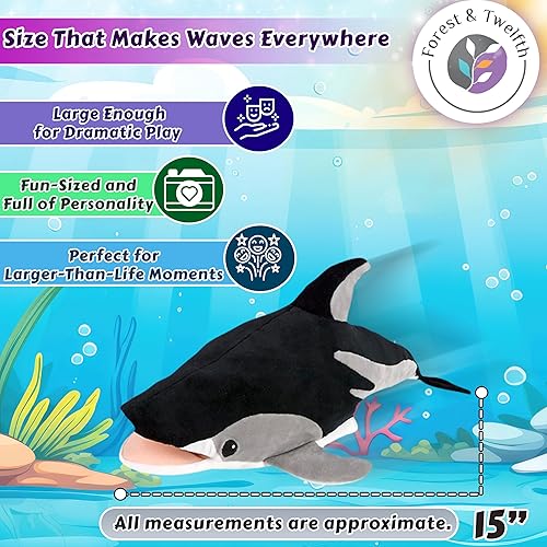 Miniatura 3 de Marionetas de mano de animales de 15 pulgadas para niños, marionetas de mano Forest & Twelfth para despertar la imaginación y fomentar el juego