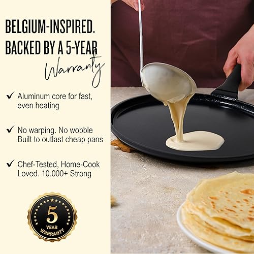 Miniatura 4 de Alva Energy - Sartén antiadherente de cerámica para crepes, sartén para plancha, sin PFAS, sin plomo ni cadmio, utensilios de cocina de inducción,