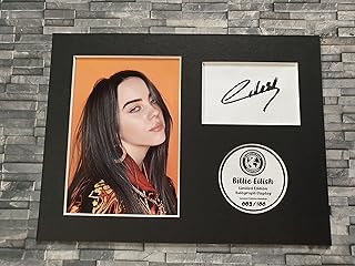 Havoc - Billie Eilish Limited Edition Signed Autograph Display - 8x6 Inches - Fully Mounted - V3 - Orange