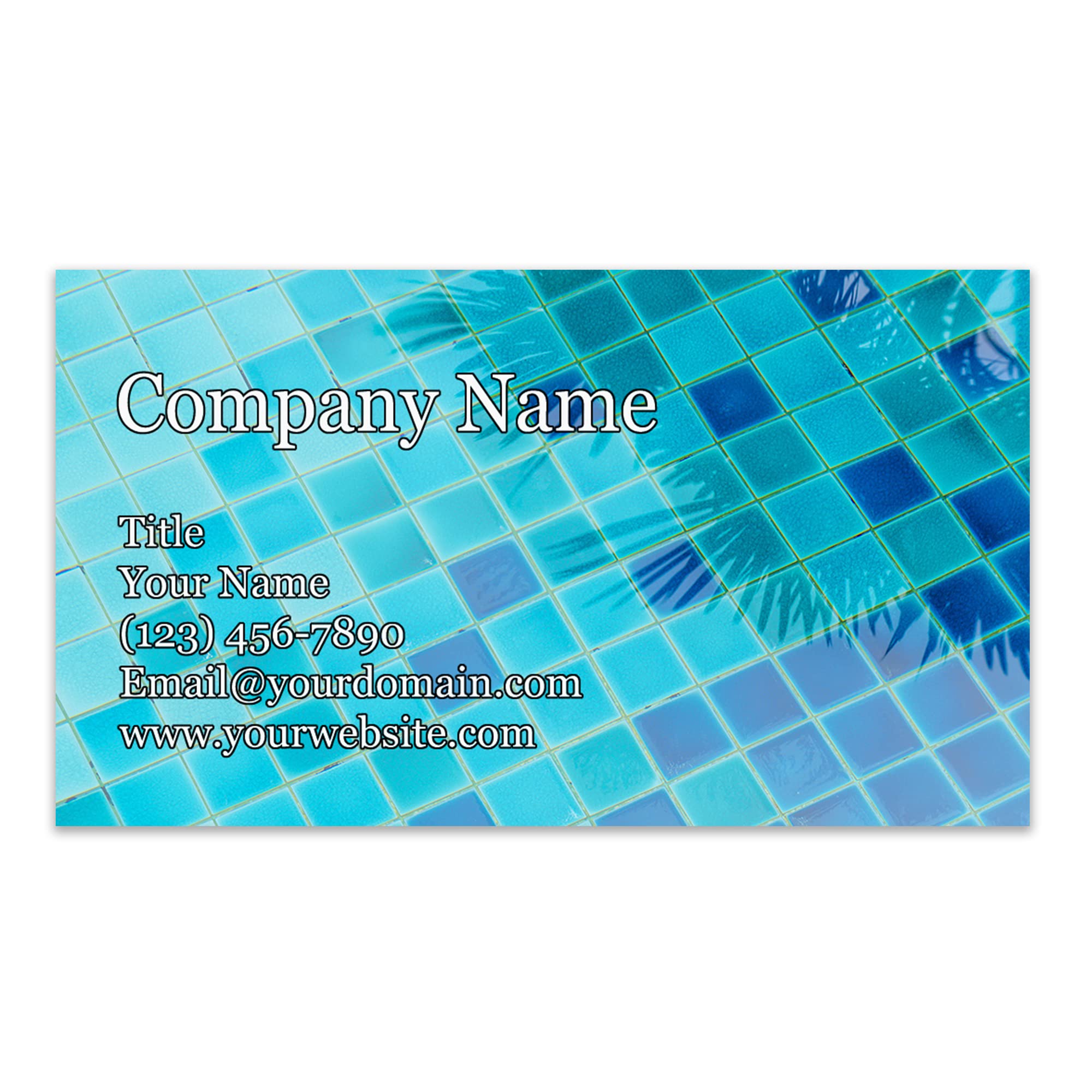 Personalized Business Cards - 3.5" x 2" - 100 Pack of Thick Sturdy 14PT Cards - Lawn Care, Snow Removal, Landscaping Designs - 100% Made in the U.S.A.