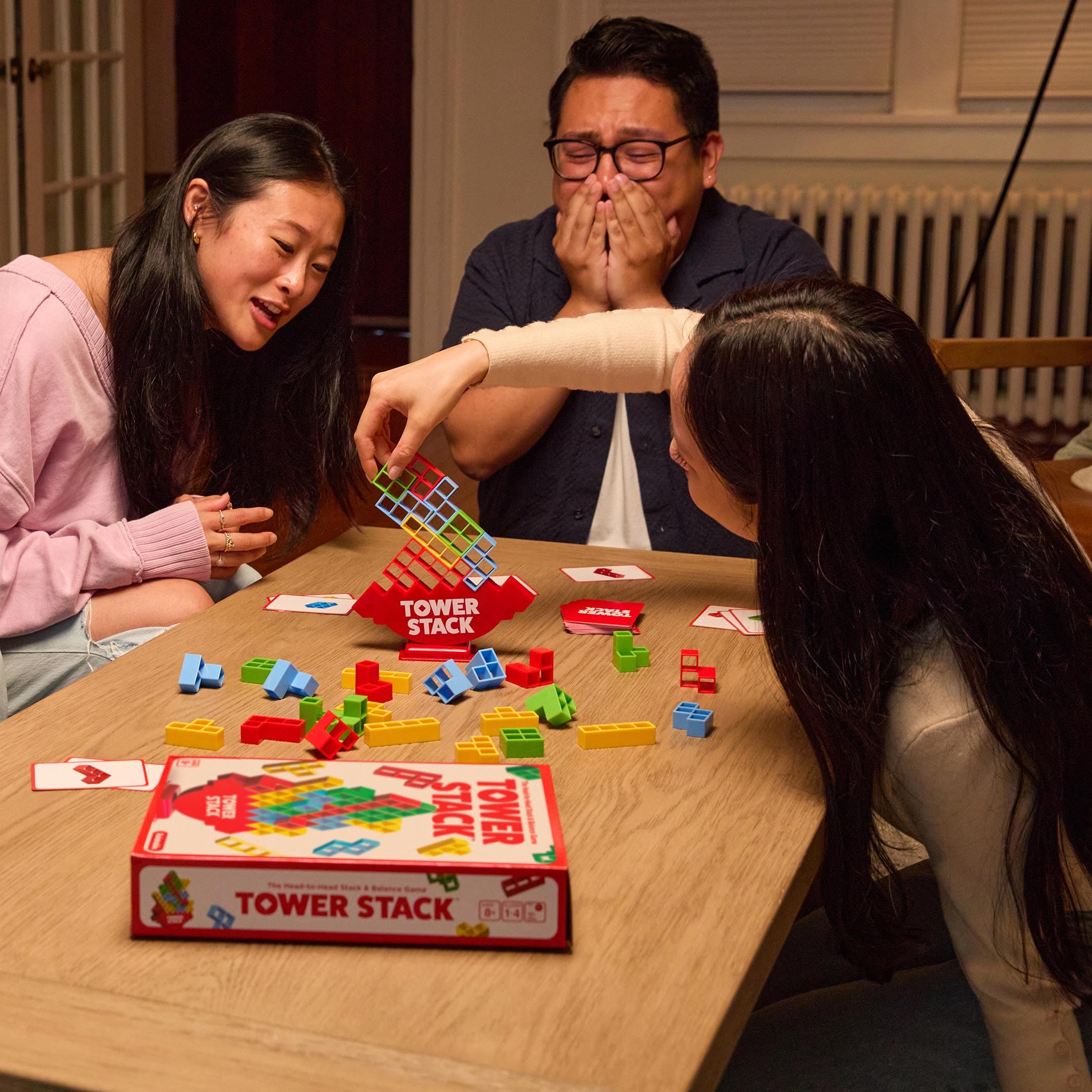 Tower Stack by Relatable - Head to Head Stacking Game, Board Games for Kids 8-12 and Family Night, or Gifts