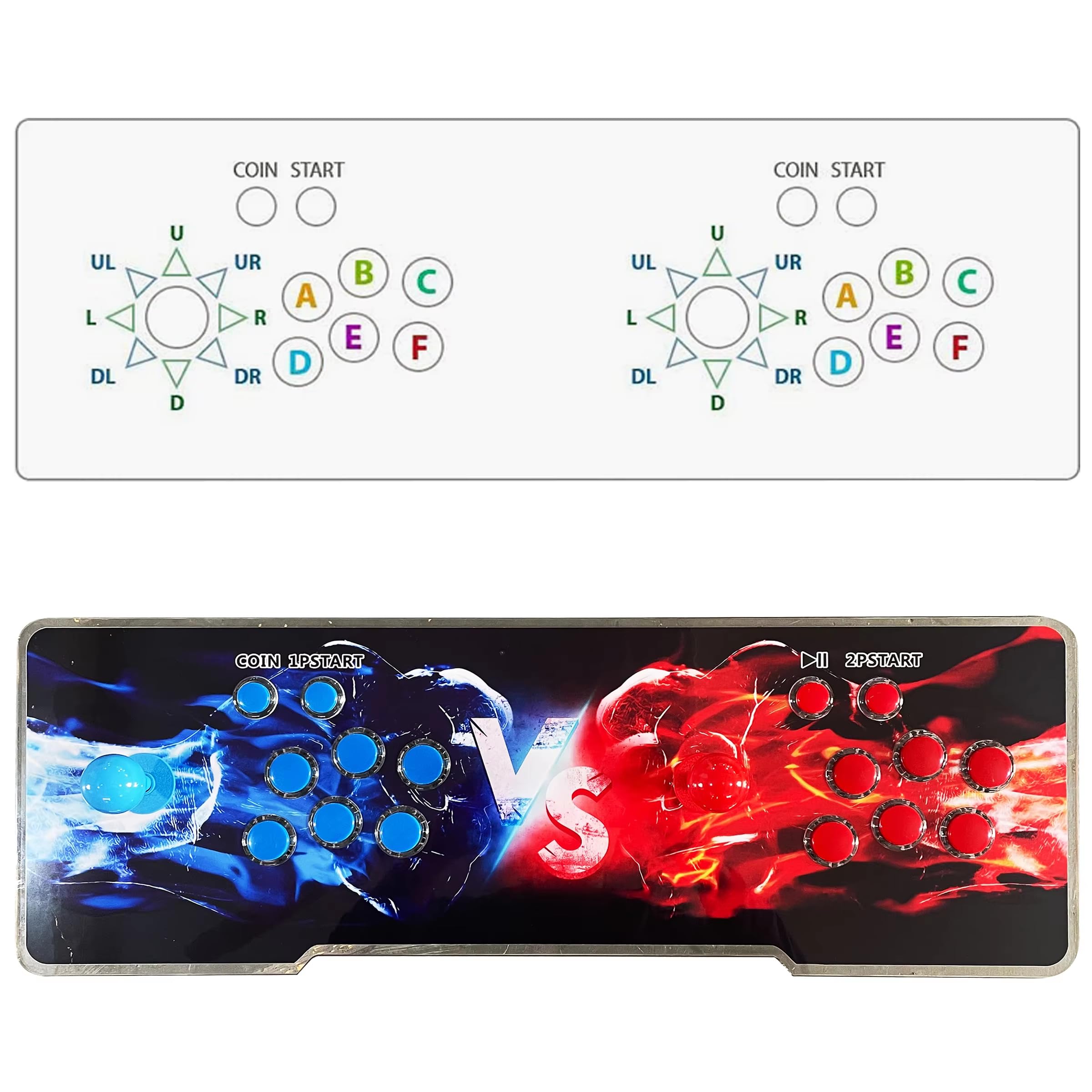 Arcade Console Retro Game Machine for PC, projektor & TV, 2-4 odtwarzacze, 1280 x 720, 3D, wyszukiwanie/ukrywanie/zapisywanie/ładowanie/pauza, lista ulubionych gier (10000 gier z WlFl)