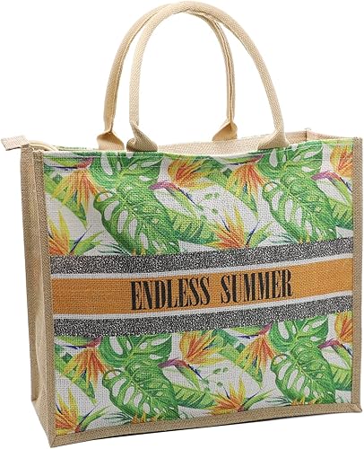 CIOOU Bolso grande de paja para mujer, tejido de ratán, bolso de playa de verano, a rayas, de color