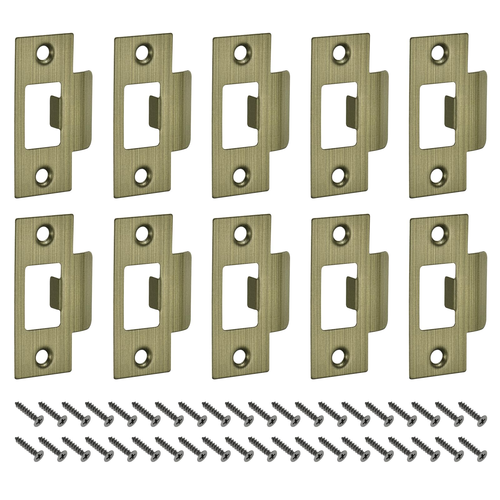 Gâche en T acier inoxydable 201 finition bronze pour porte uxcell
