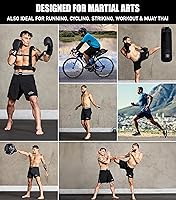 Vista 6 de Elite Sports - Shorts de combate para hombre, color negro, para combates MMA, BJJ, Jiu Jitsu