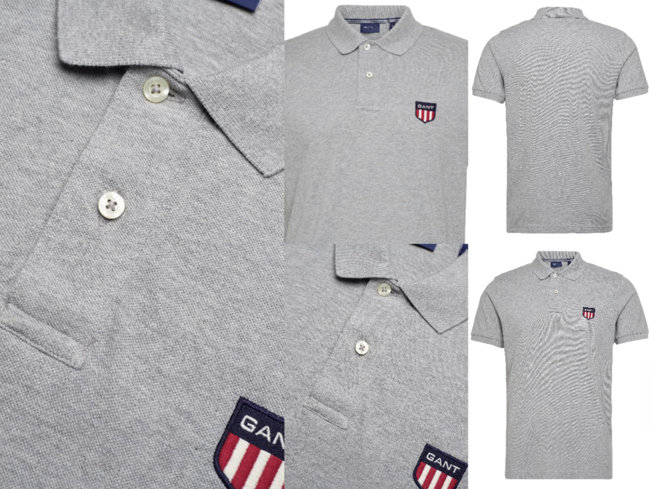 GANT Polo Shirt Polohemd Pique Retro Shield Logo Hemd T-shirt Poloshirt