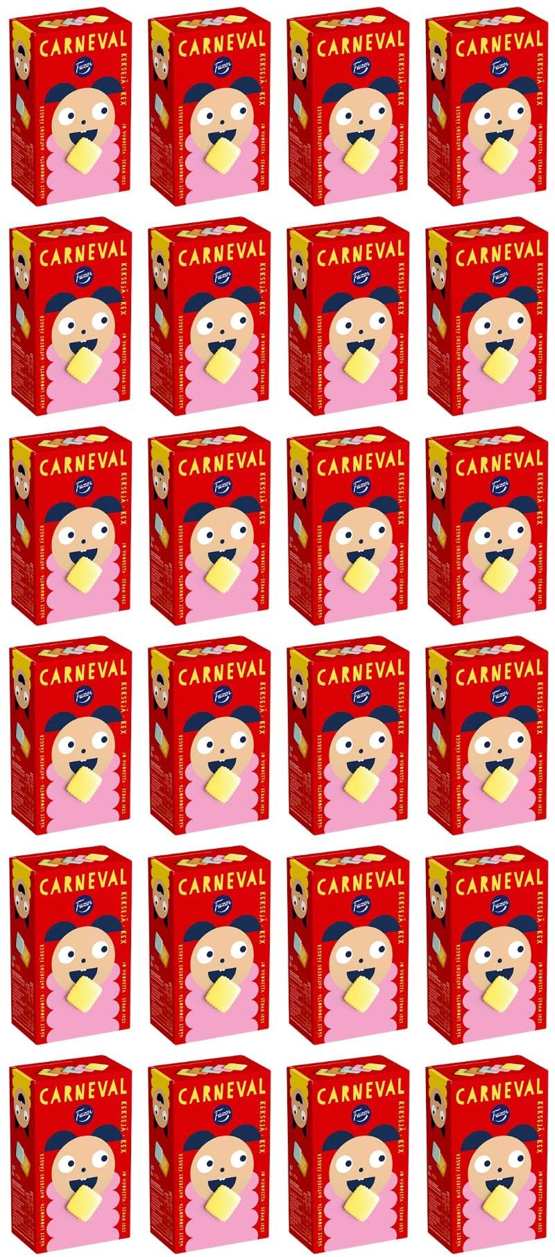 Fazer Carneval Biscuits originales 24 Kisten mit 175 g 148,8 Unzen