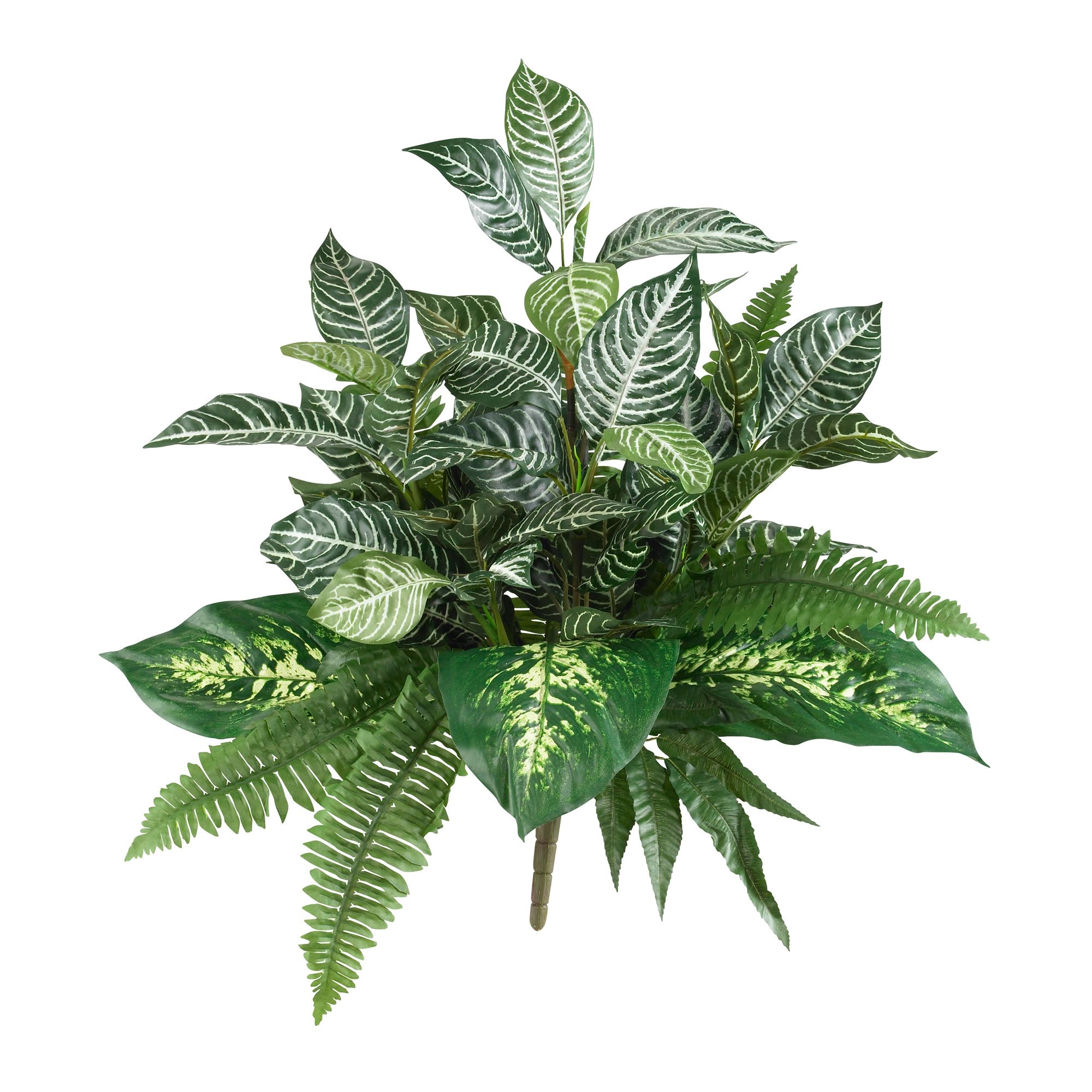 Nearly Natural 25” Mix Greens (Set of 2) Artificial Plant