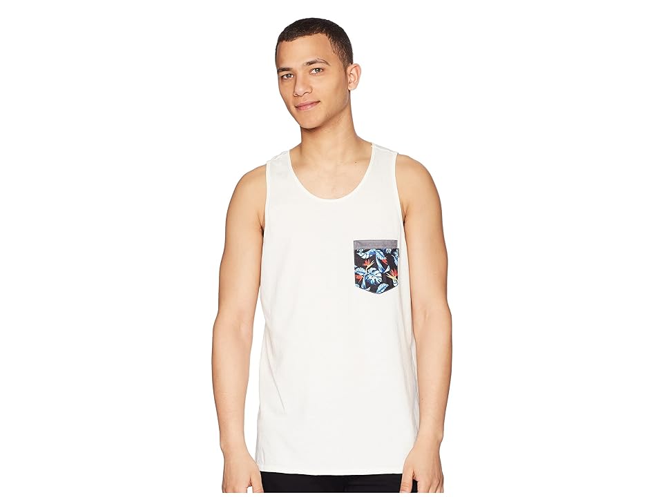 

Rip Curl Mack Heritage Pocket Tank Top (Off-White) Men's Sleeveless