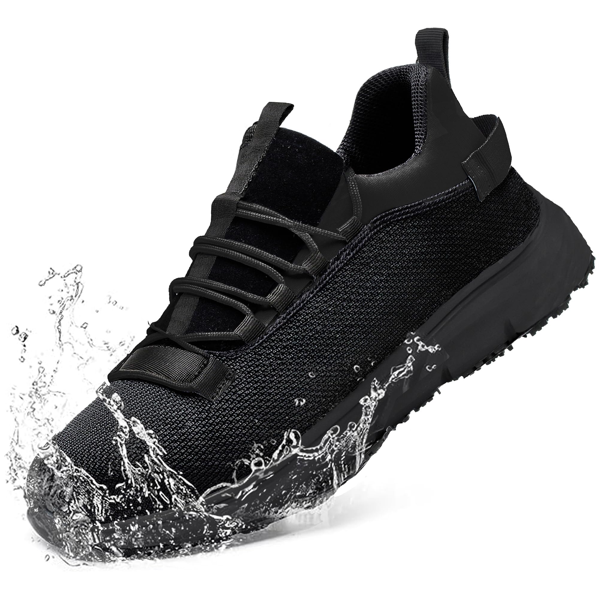 ulogu Non Slip Steel Toe Work Shoes for Men Women,Waterproof Lightweight Comfy Safety Roofing Sneakers