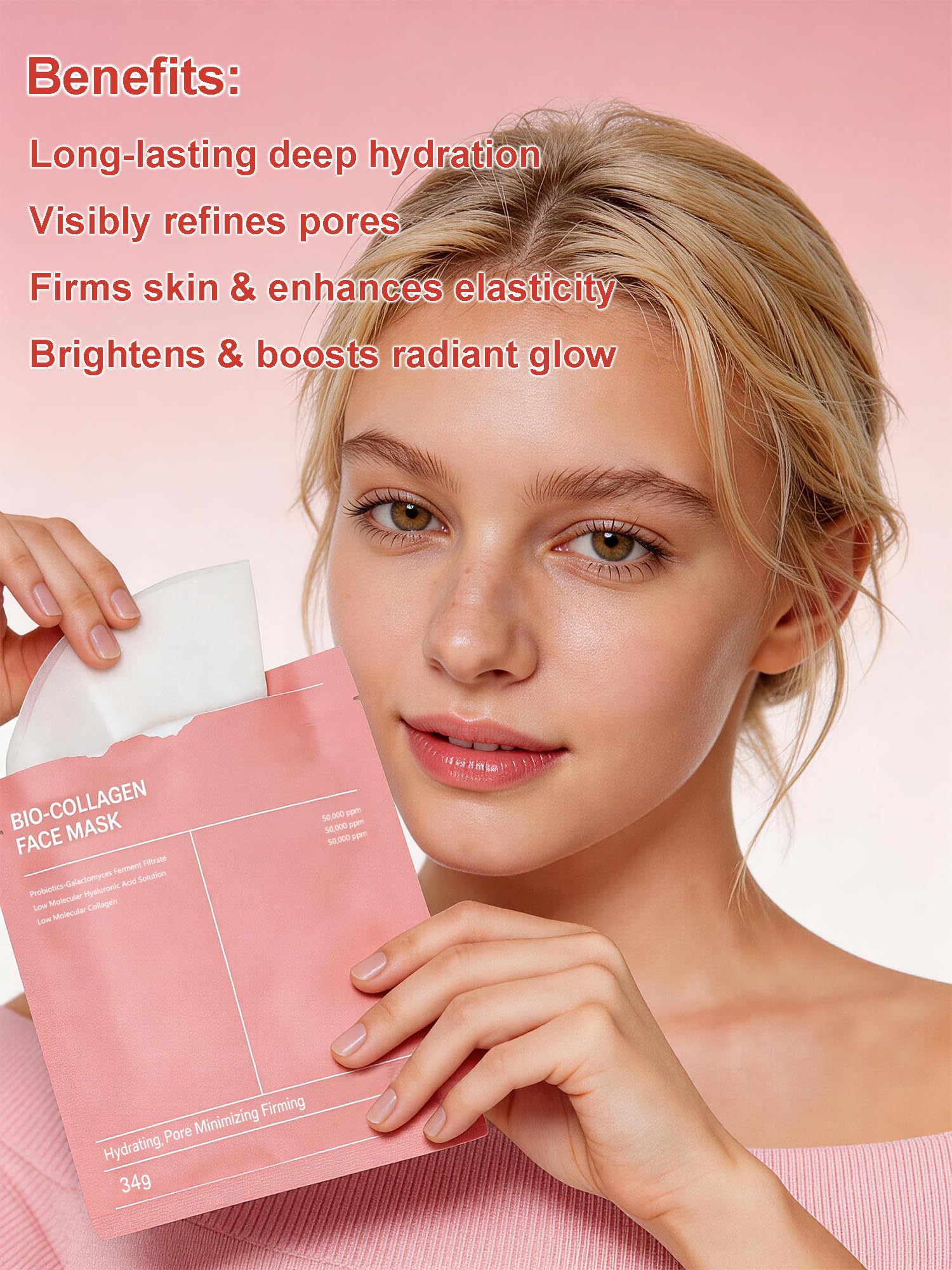 Bio-Collagen Real Deep Mask 5er Pack, Kollagen Hydrogel Gesichtsmaske – Ansicht 7