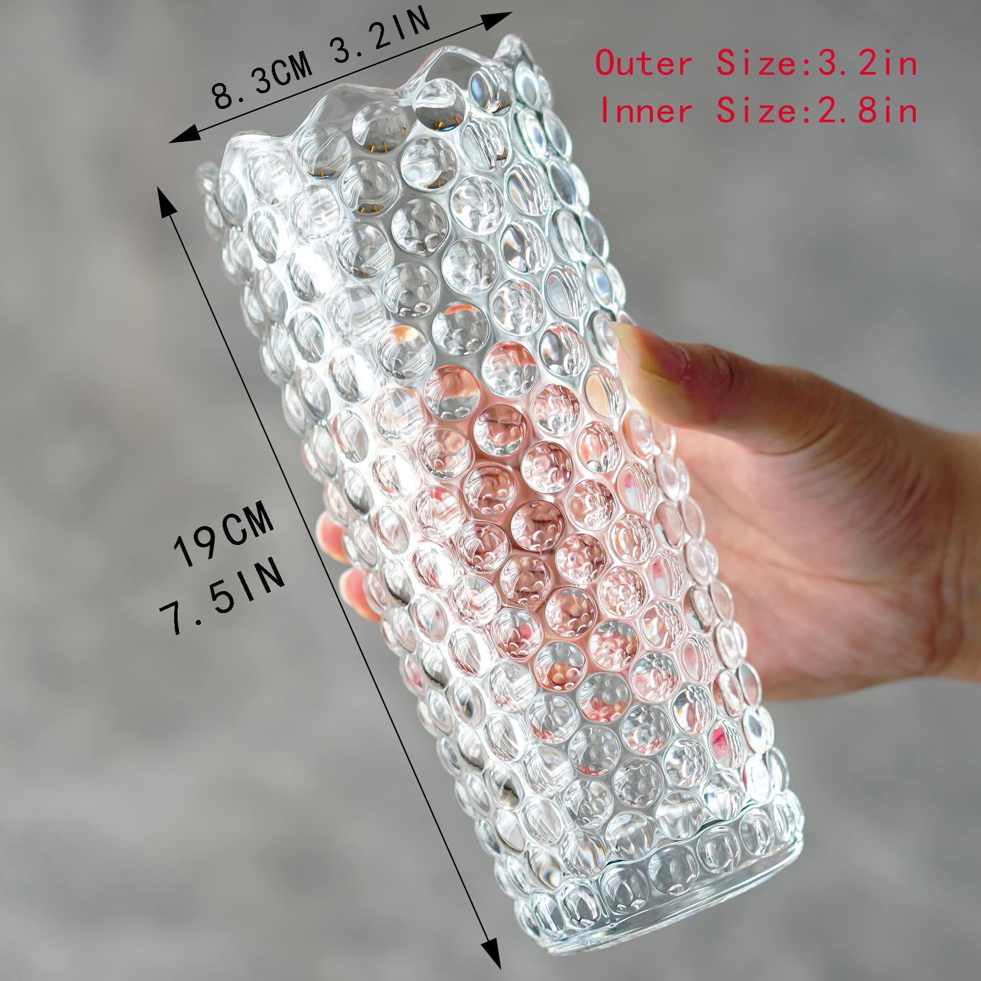 Thickened Crystal Glass Vase for Decor Clear Flower Vases for Centerpieces Living Room Kitchen Office Wedding - Image 3