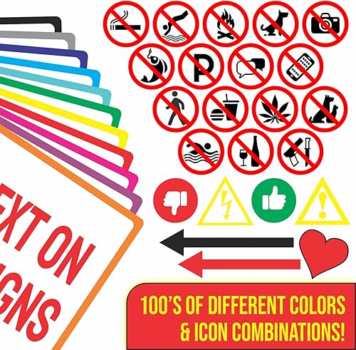 Miniatura 2 de Letreros personalizados de aluminio resistente a la intemperie para exteriores e interiores. A todo color, la tinta UV dura años. Señales