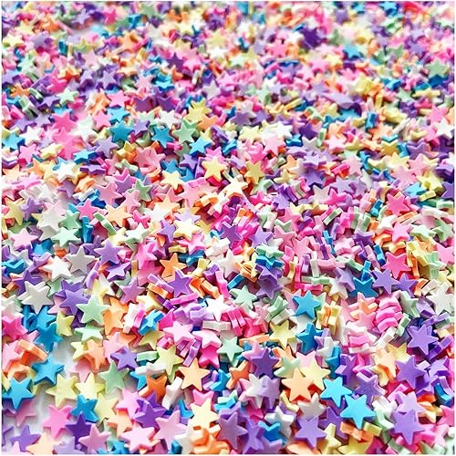 Miniatura 69 de EHOPE Gránulos falsos de polímero de 3.53 oz, chispas de resina sintética, gránulos de arcilla para resina, chispas de caramelo falso para arte
