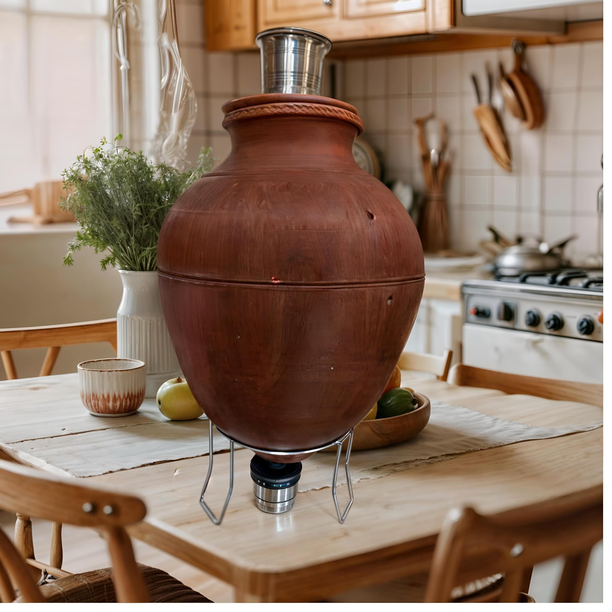 Stainless Steel Matka Stand - Display Pots & Plants -3
