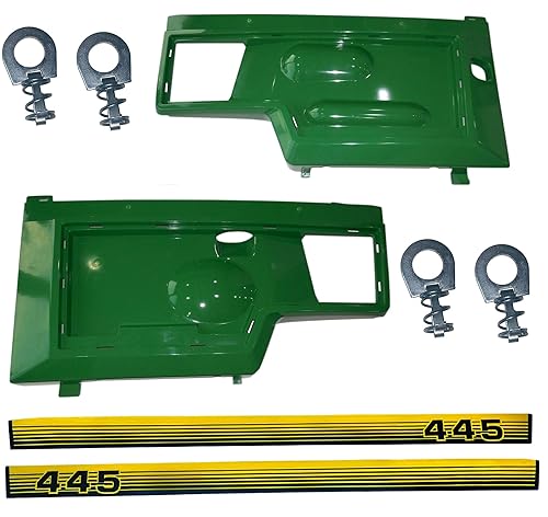 Miniatura 1 de Juego de paneles laterales LH y RH, juego de calcomanías, clip de retención de panel que reemplaza AM128982 AM128983 M116148 M1166149 compatible con