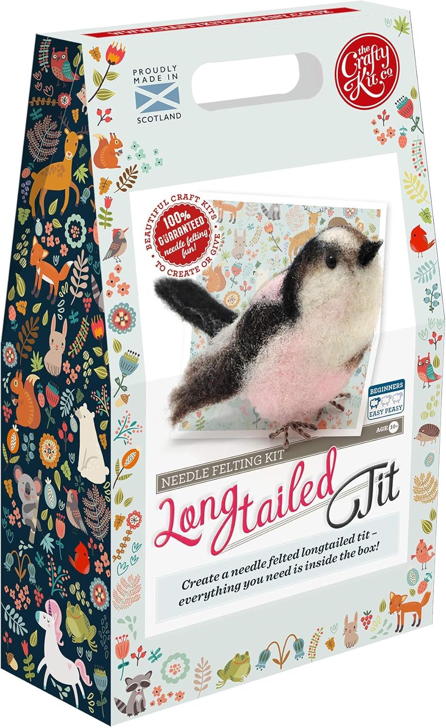 tit needles | British Birds Long Tailed Tit Needle Felting Kit Containing  100% wool, Felting Needles, High Density Felting Sponge, Pipe Cleaners,  Wire, Nylon, Glass Eyes and Clear Colour Instructions