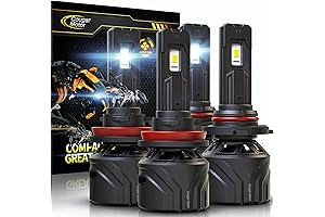 COUAGR MOTOR 9007 LED Headlight Bulbs, Low Beam and Fog Light Combo...
