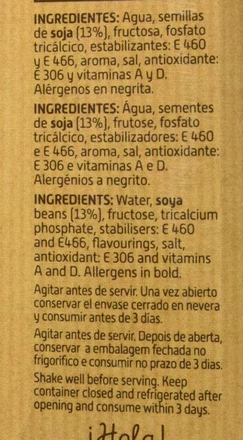 Vivesoy Bebida de Soja Natural Pack de 6 x 1 L