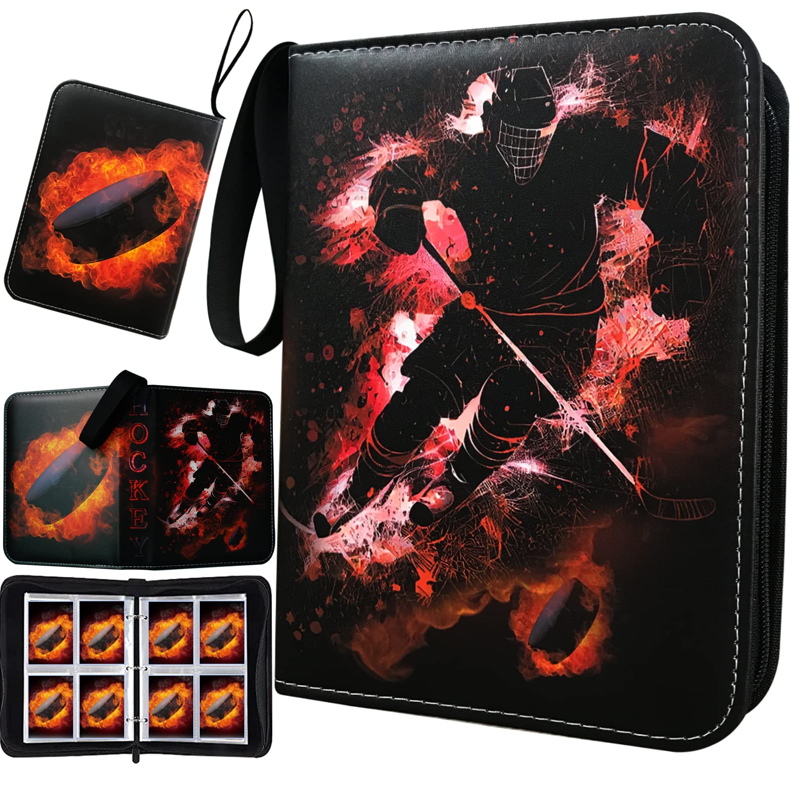 hockey card binder amazon Amazon.com: 400 Pockets Hockey Card Binder for Hockey Trading Cards 2024  2025 2026 Collectors,Portable Waterproof Card Storage Book with Removable  Sleeves,Compatible with Hockey,Football,Sports Game and TCG Cards : Office  Products
