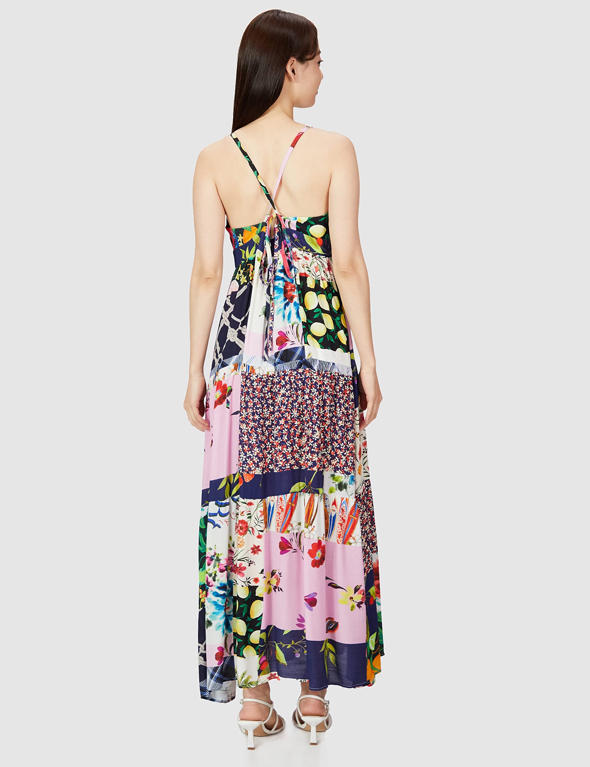 Desigual Sukienka damska 21wwvw80, wielokolorowy, S
