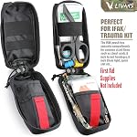LIVANS Tactical MOLLE Medical Pouch, EMT First Aid Pouch IFAK Trauma Kit Everyday Carry Survival Bag Include Cross Patch